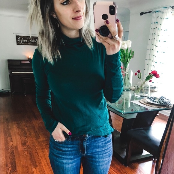 thin turtleneck shirt